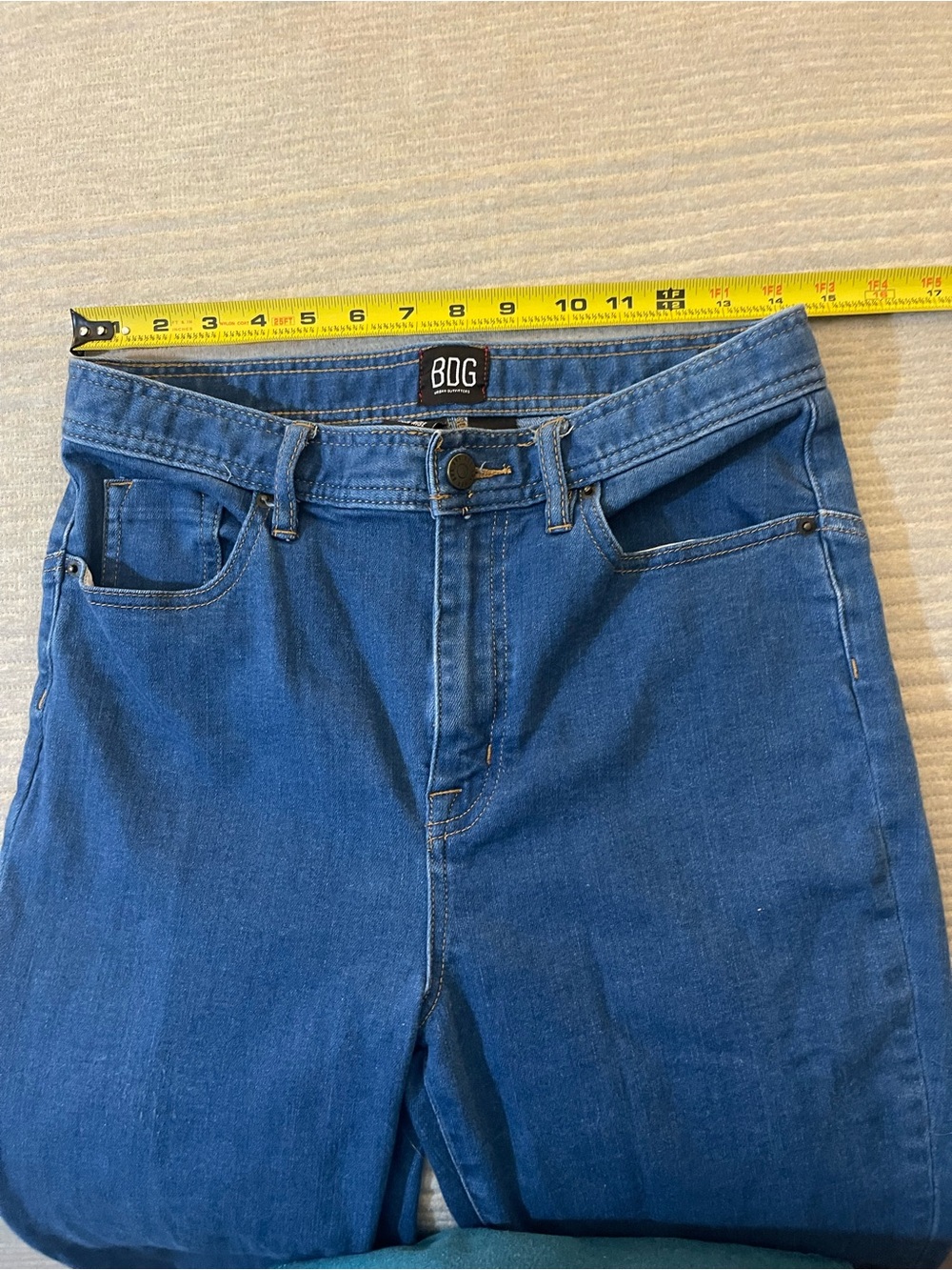 BDG Urban Outfitters Twig High Rise  Blue Jeans Size 30 - Picture 5 of 5